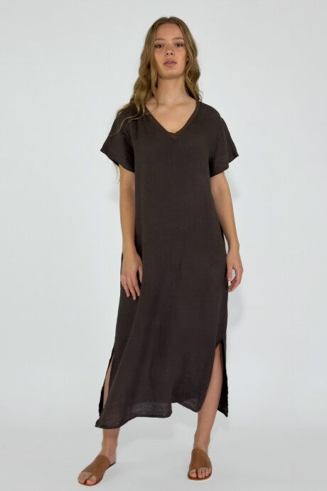 VESTIDO SCALA Chocolate