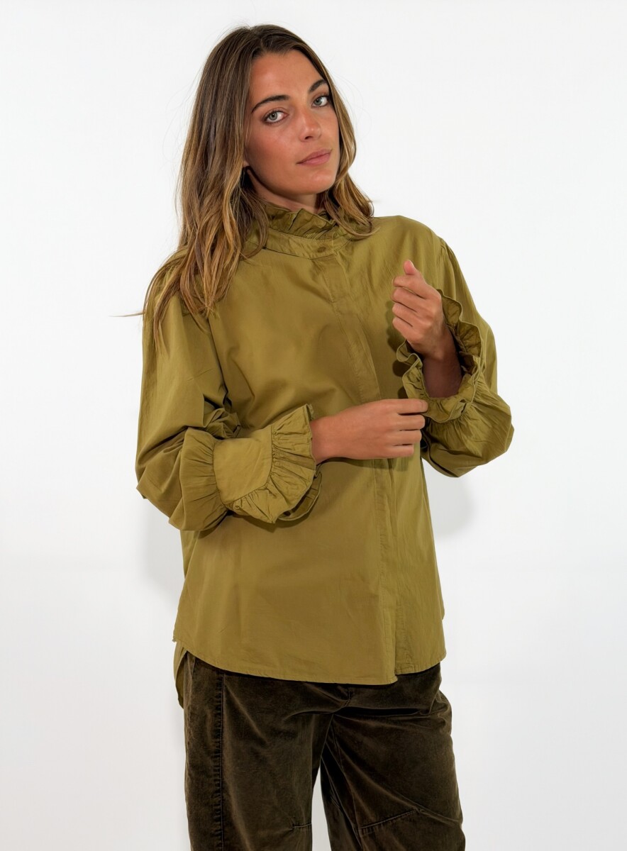 CAMISA CELINA - MOSTAZA 