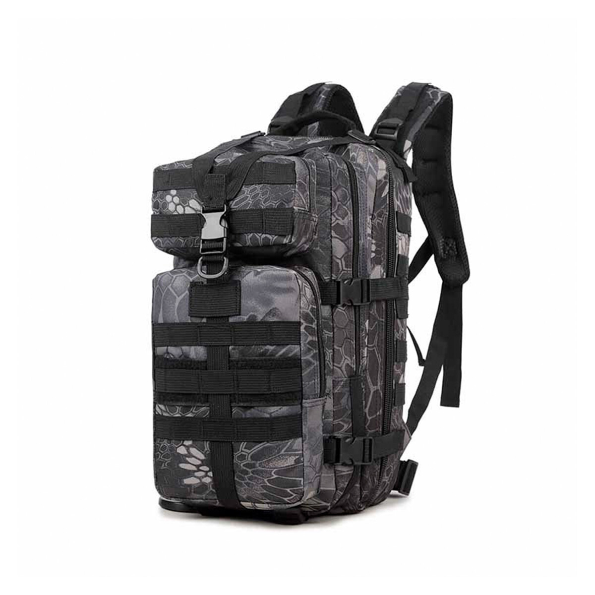 Mochila Camping Táctica Militar Impermeable 30 L Acampar - Variante Color Negro 