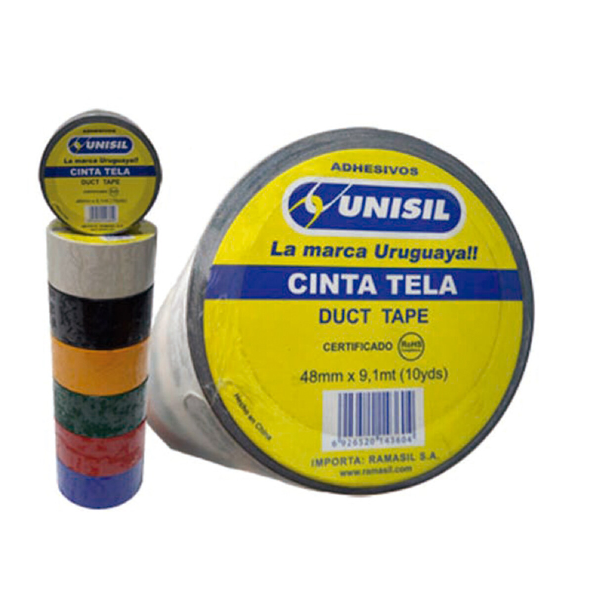 CINTA TELA 48MM AMARILLAX10Y UNISIL - N/a 