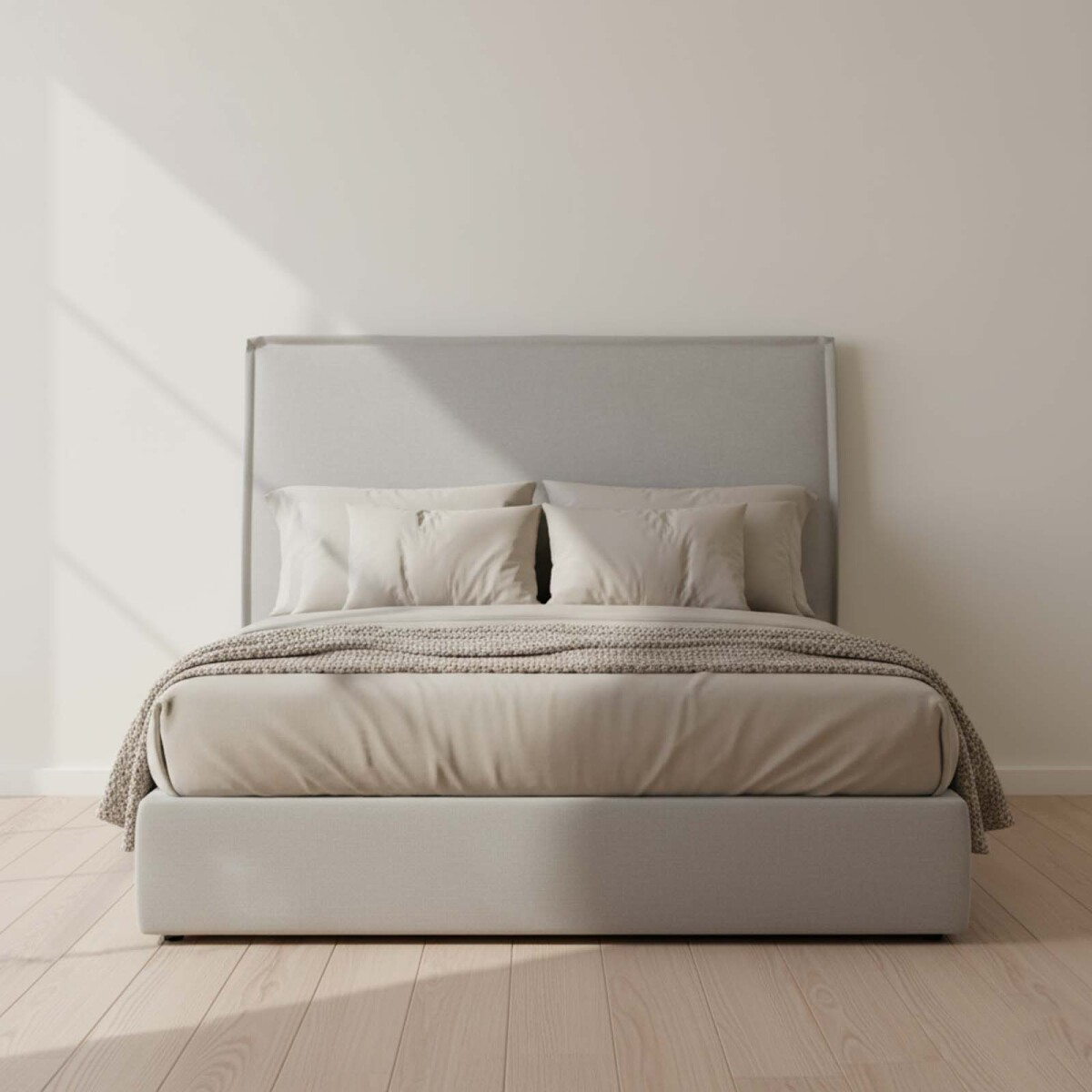 RESPALDO - QUEEN TELA GRIS ZOE 