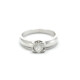 Anillo En Oro Blanco 18K Con Brillante Solitario Anillo En Oro Blanco 18K Con Brillante Solitario