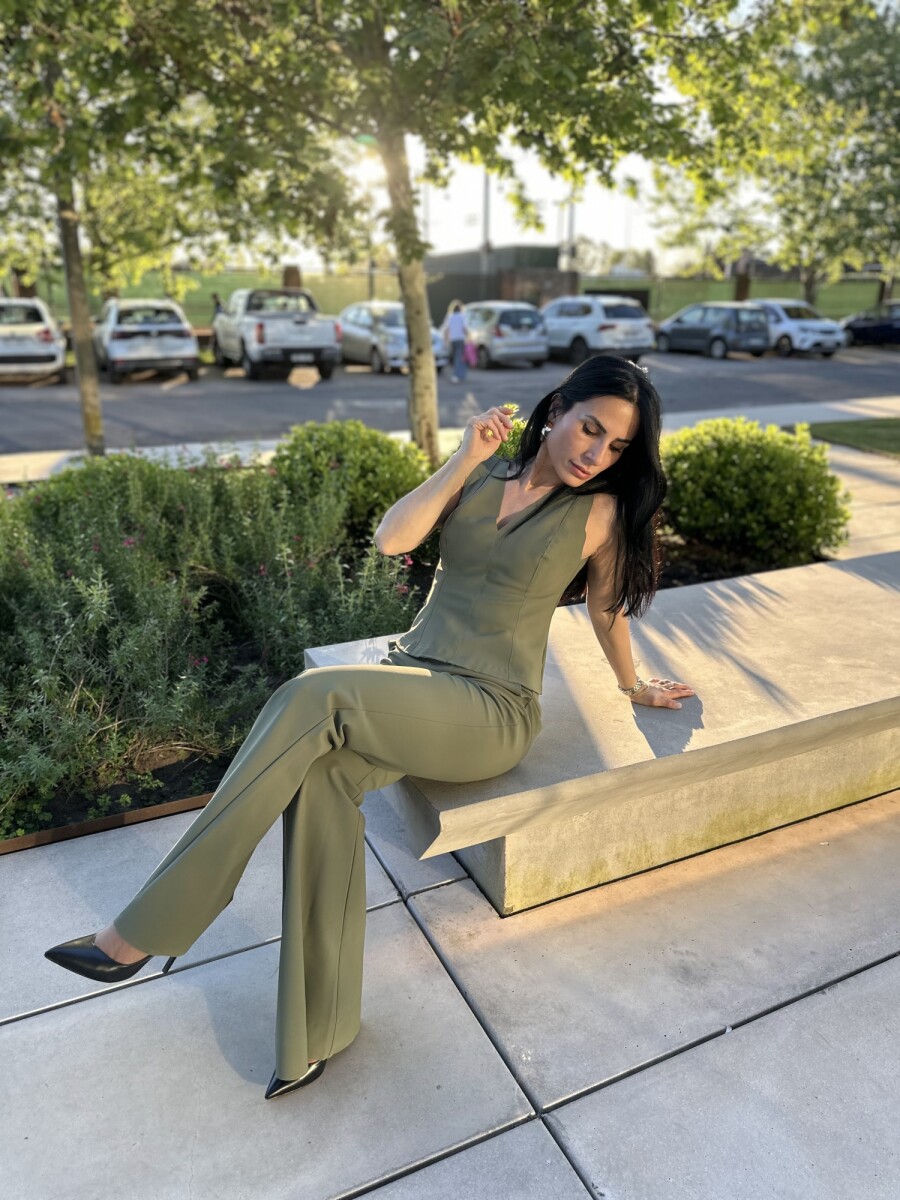 Pantalon Tamara - Verde Militar 