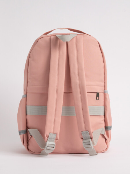 Mochila bolsillo cuadrille Rosada