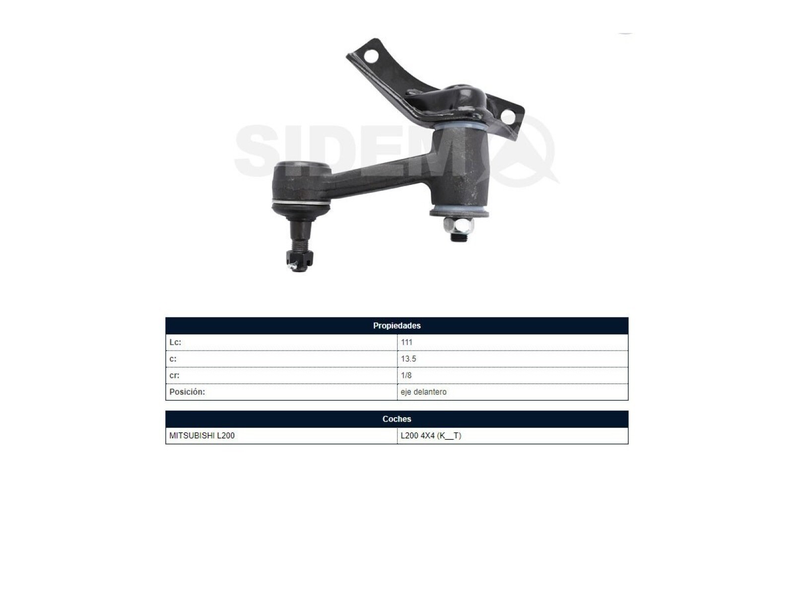 Brazo Auxiliar Mitsubishi L200 93-95 