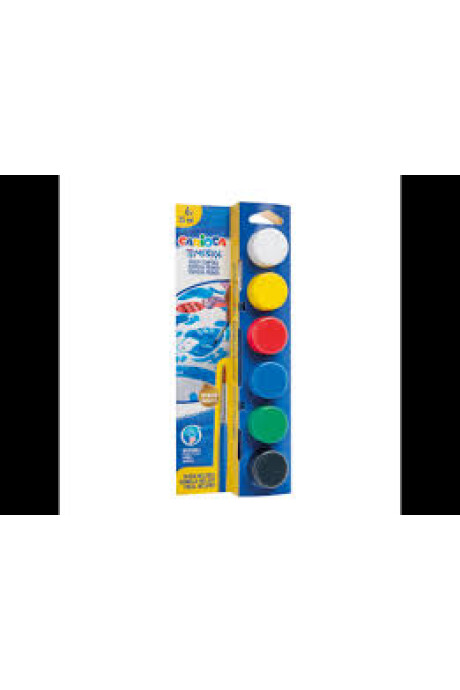 TEMPERAS X 6 CON PINCEL TEMPERAS X 6 CON PINCEL