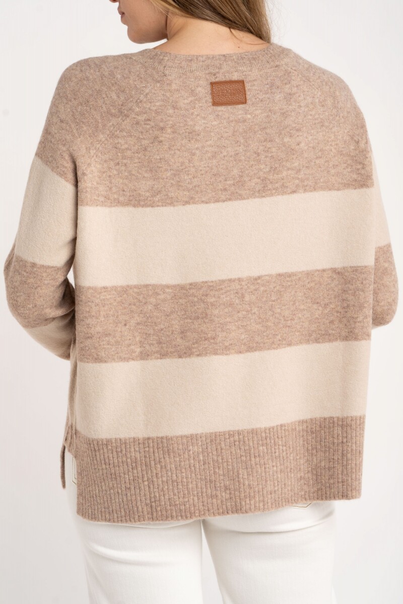 Sweater Rayado Mocha