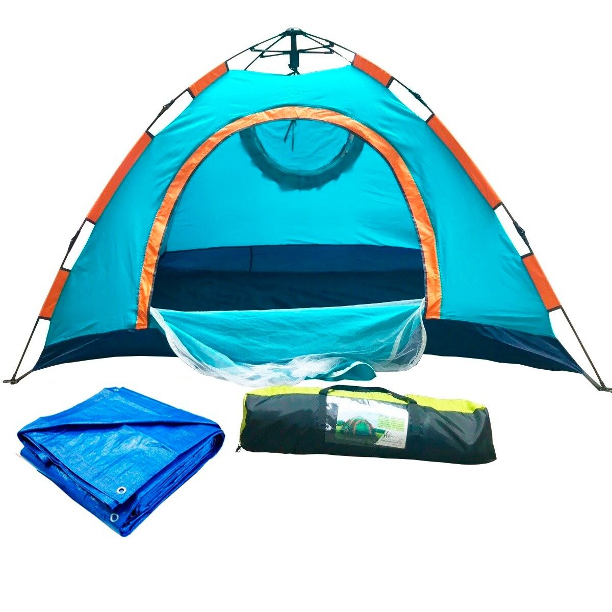 Carpa Igloo Autoarmable C/ Sobre Techo 4persona+ Lona 