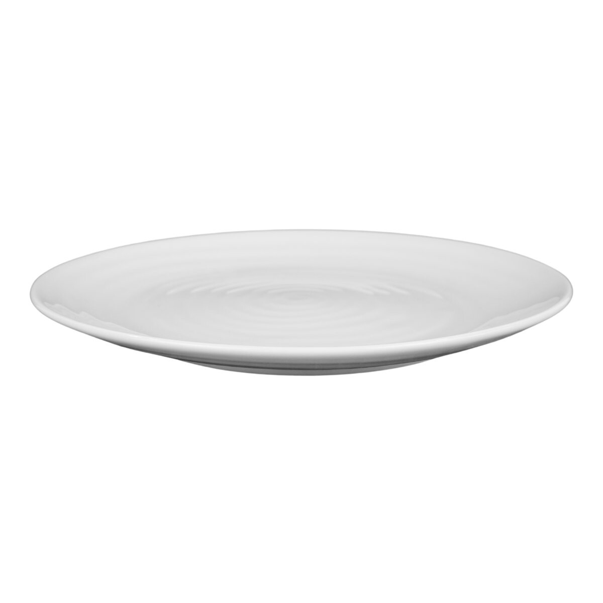 Plato de ceramica labrado circulos 