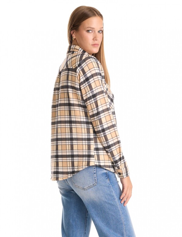 Sobrecamisa Soft Cuadros MULTI/BEIGE