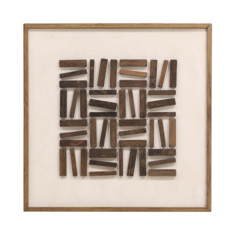 CUADRO MADERA NATURAL-BEIGE FE8252