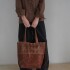 Taba Handbag Tweed Chocolate