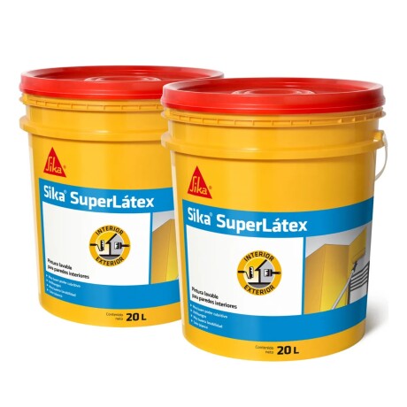 Pintura Lavable Antihongos Superlátex Sika 20 x 20 lt Blanca Pintura Lavable Antihongos Superlátex Sika 20 x 20 lt Blanca