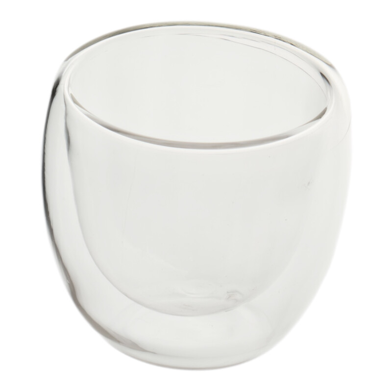 Taza Pocillo Doble pared Borosilicato 80 ml Sin Color