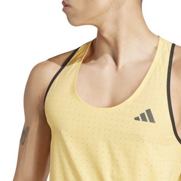 Musculosa Adidas Adizero Running Singlet Amarillo
