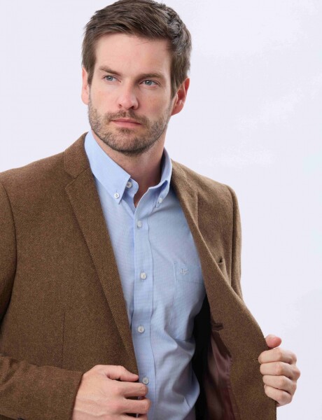 SACO SPORT DE LANA Tostado