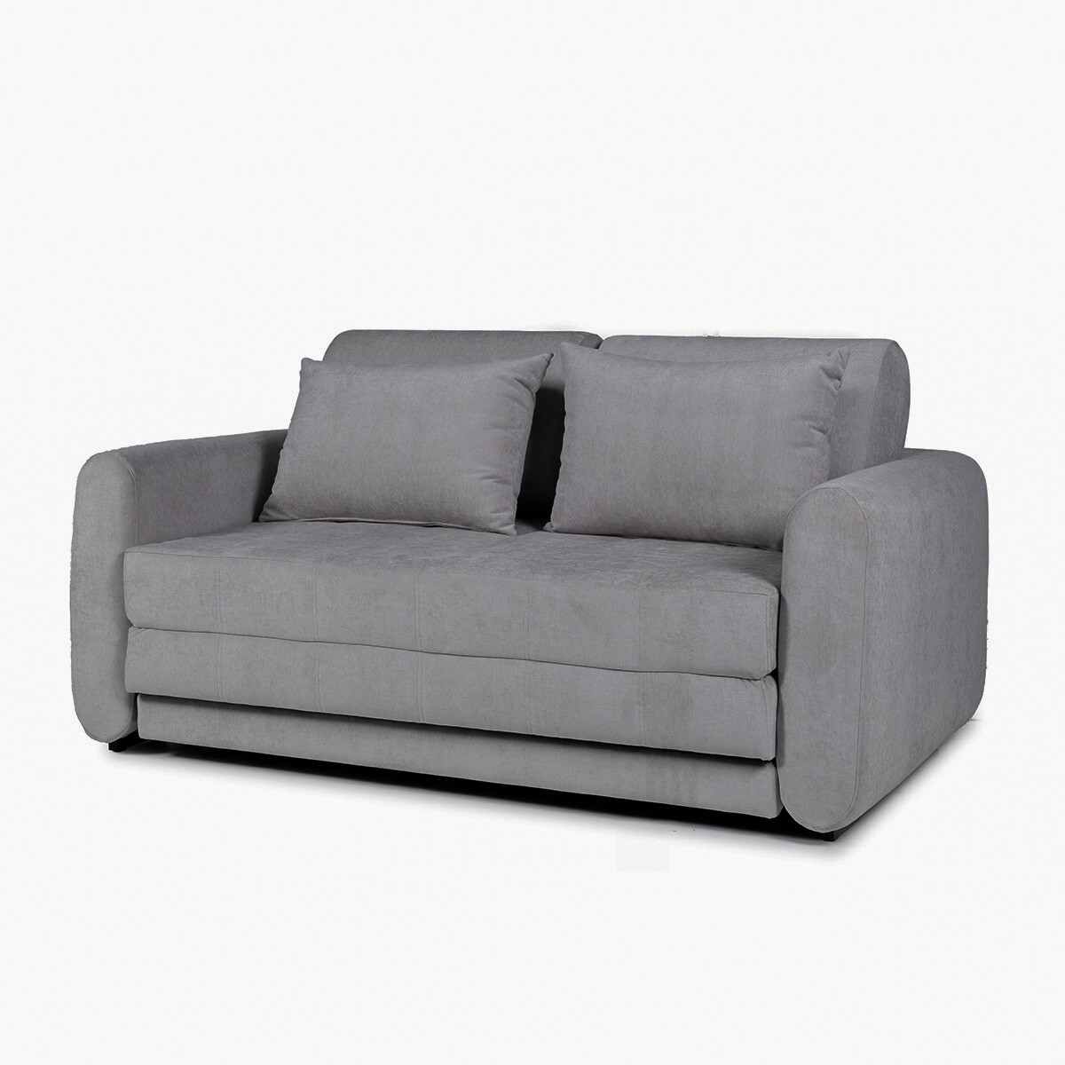 Sofá Cama Parma - Tela Microfibra - TC1011 (Grafito) 