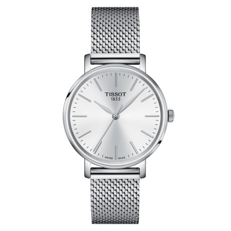 Reloj Tissot Everytime mediano en acero con esfera gris claro Reloj Tissot Everytime mediano en acero con esfera gris claro