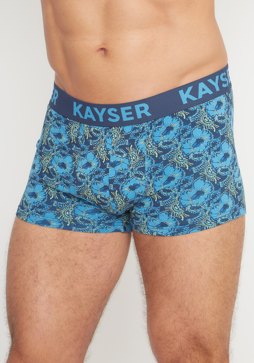 boxer alg.lyc. corto - Azul 