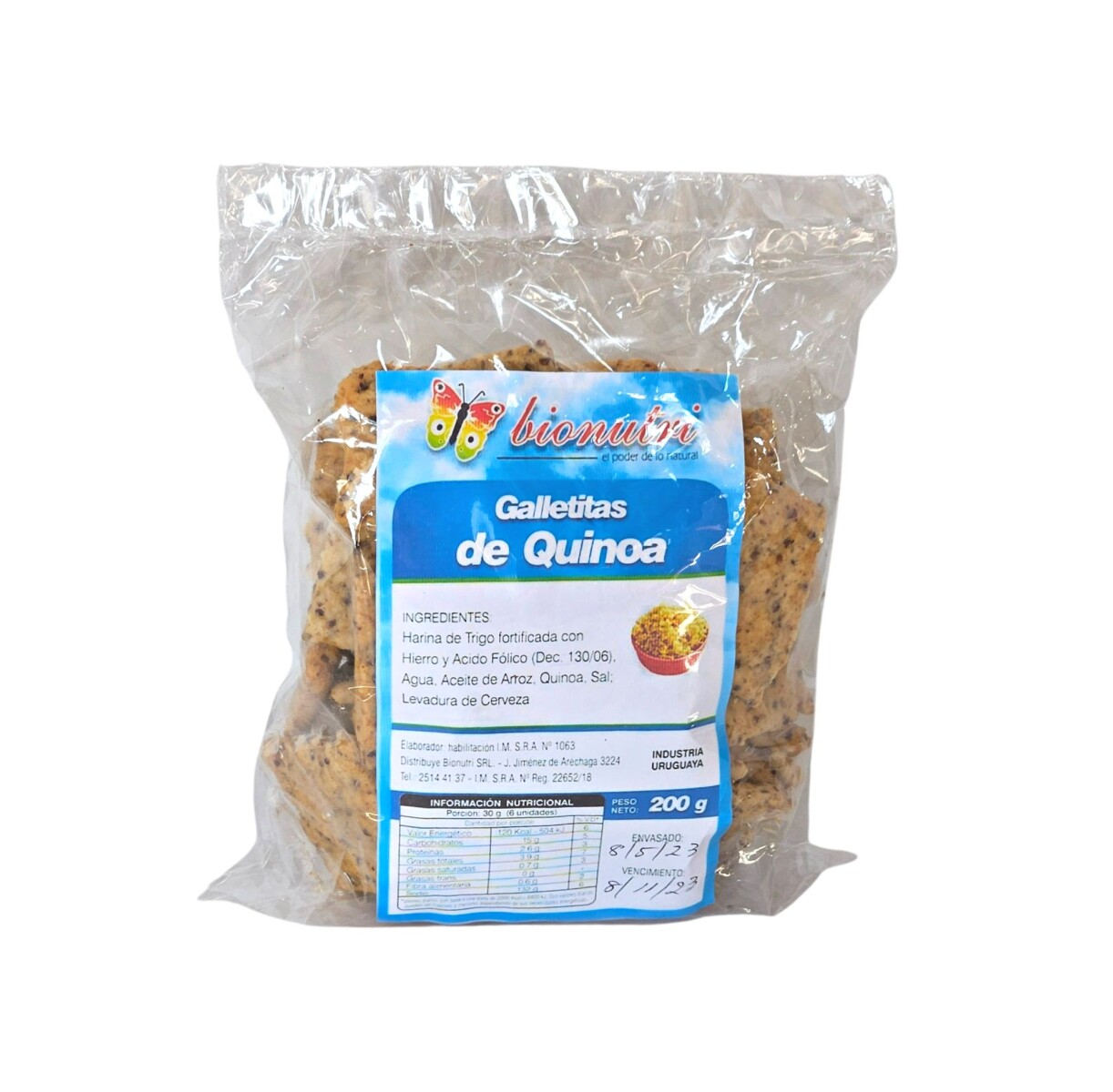 Galletas De Quinoa Bionutri 