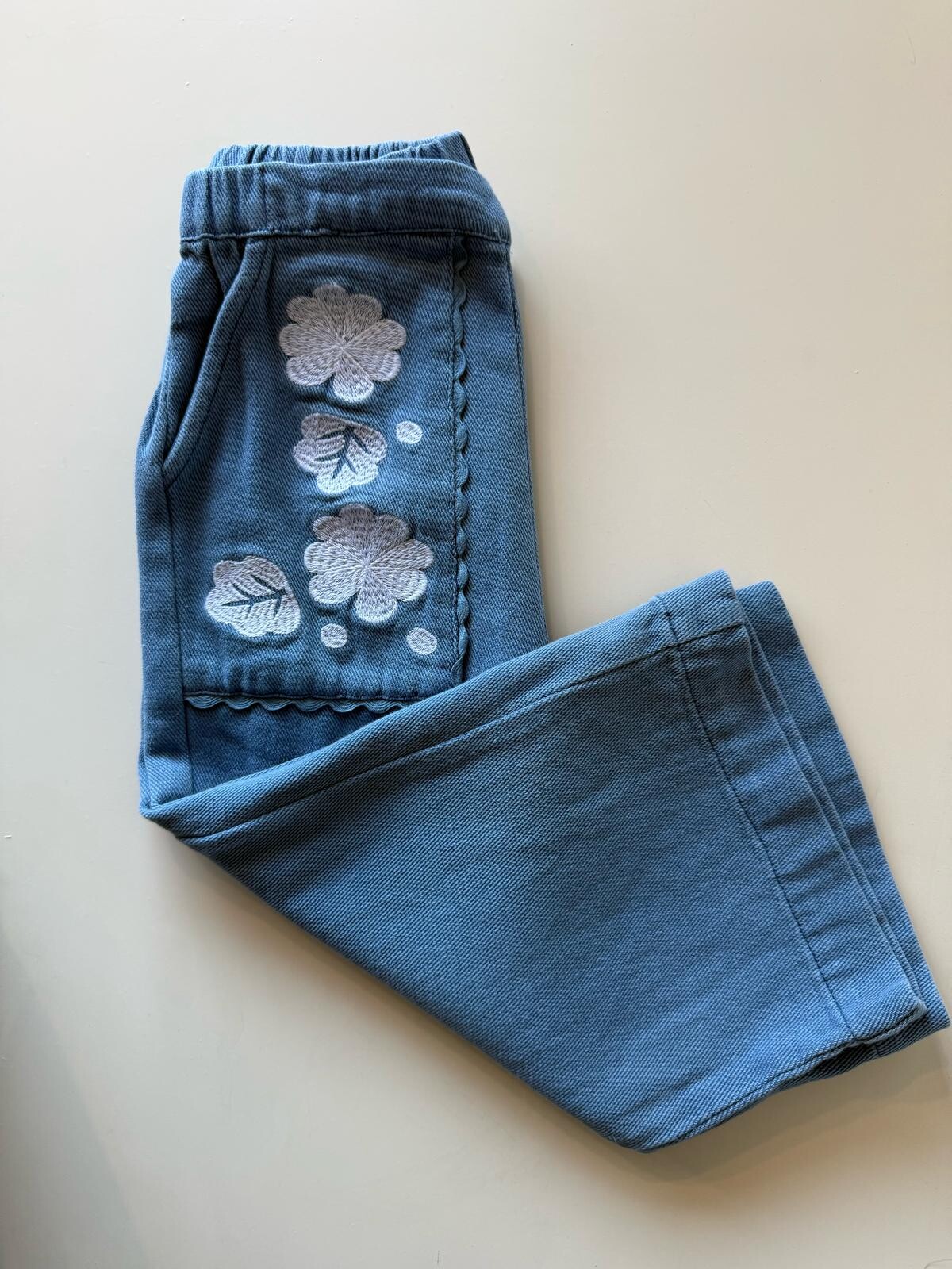 Pantalon Denim Fleur Pantalon Denim Fleur