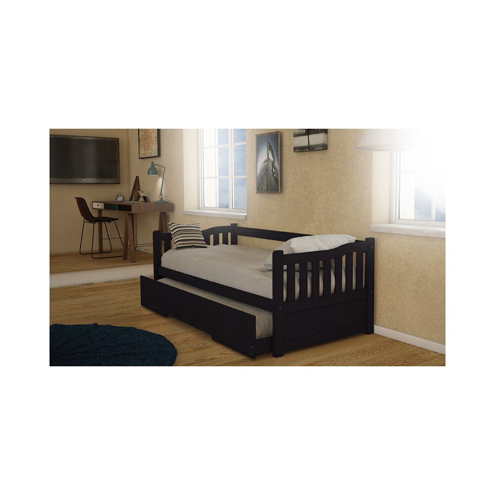 CAMA MARINERA 1 PLAZA PINO-Y-MDF MARRON TOTA