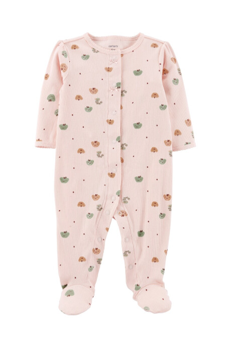 Pijama una pieza de algodón con pie diseño manzanas Pijama una pieza de algodón con pie diseño manzanas