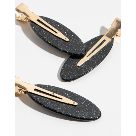 Set De Hebillas Backstage Redondas Negro