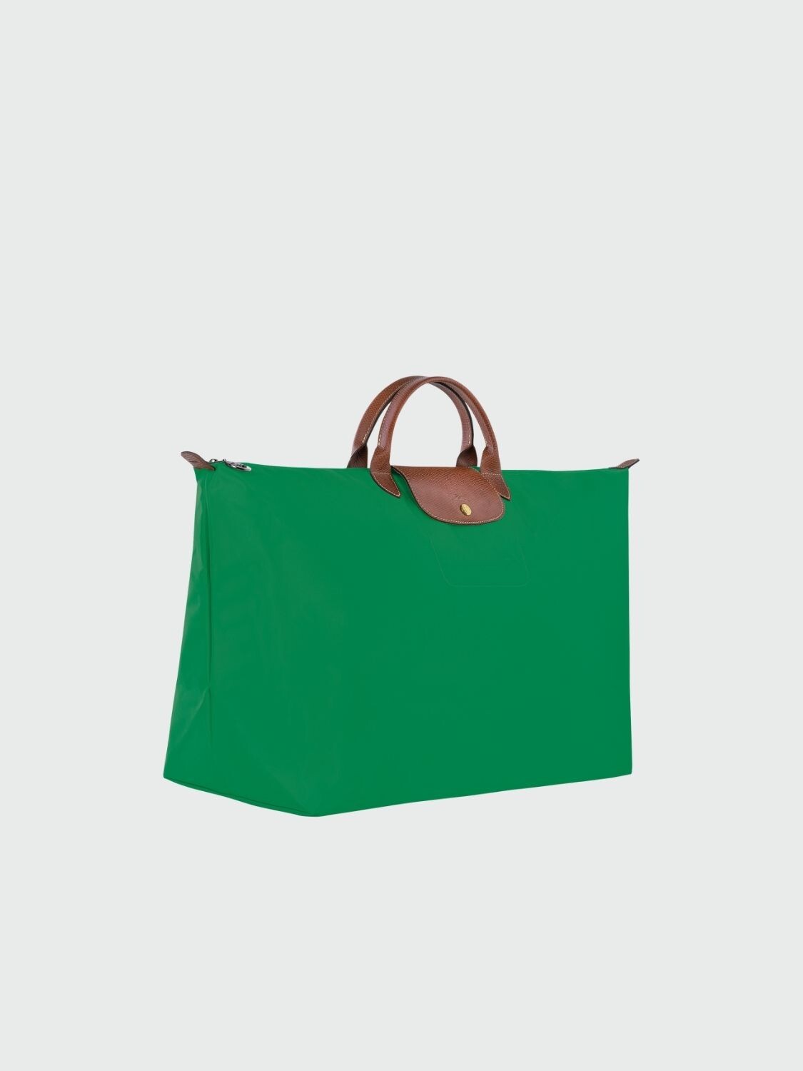 Longchamp -Bolso de viaje plegable con cierre y asa corta, Le pliage Verde