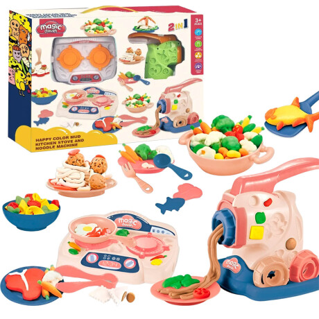 Set De Masas Play Fábrica De Pastas + Cocina 2 en1 Jug019013