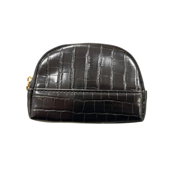 Monedero acharolado Marron