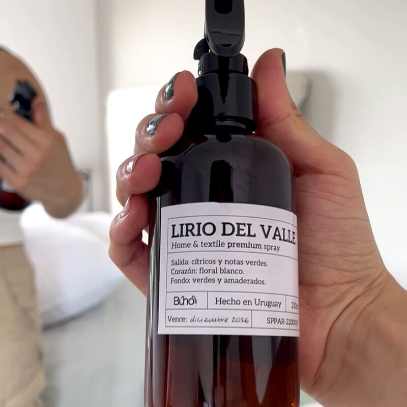 Aromatizador spray premium home & textile 250ml Lirio del Valle