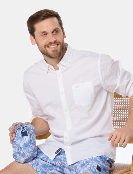 SHORT DE BAÑO ESTAMPADO Azul