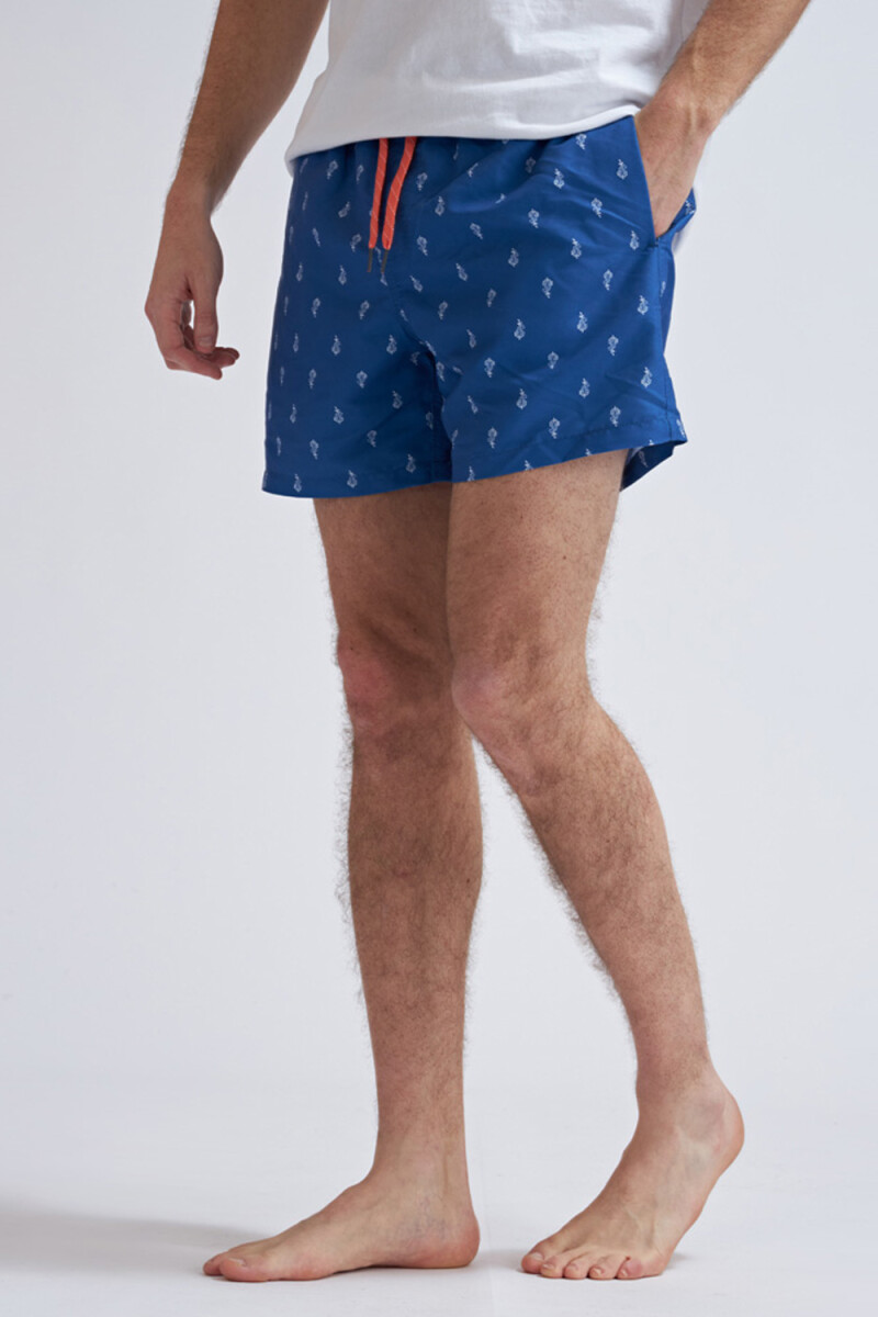 Short de baño Arabescos - Azul