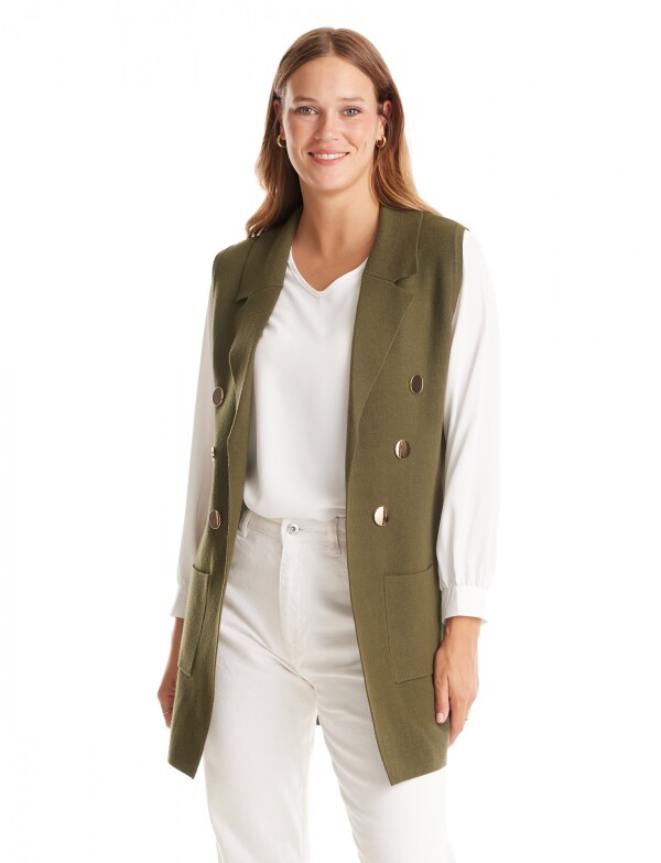 Chaleco Botones OLIVA