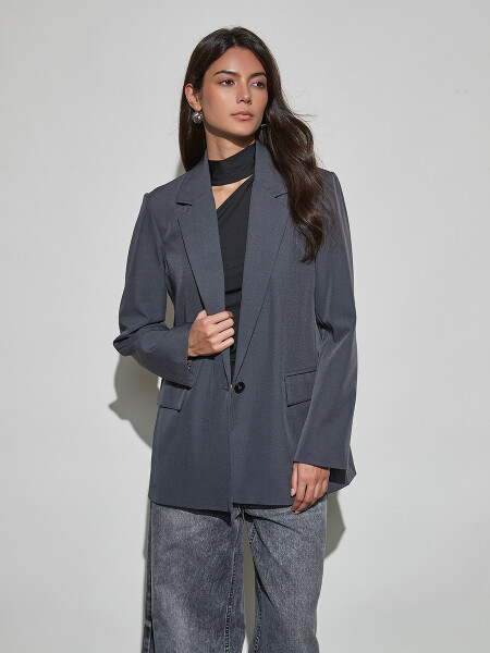 BLAZER GELDA GRIS OSCURO