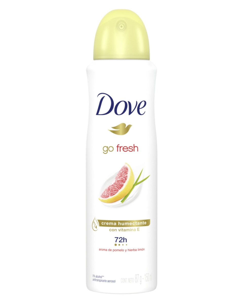 Dove Desodorante Aerosol Woman Pomelo y Hierbas Limón 150ml – Frescura Duradera