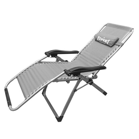 Silla Reposera Plegable Aluminio Alta Gama Playa Gris