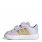 Championes de Niños Adidas Grand Court Elsa Preescolar Lila - Dorado