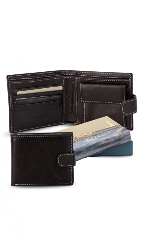 BILLETERA CUERO FEBO CHOCOLATE