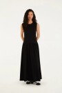 VESTIDO MAXI REGATA Negro