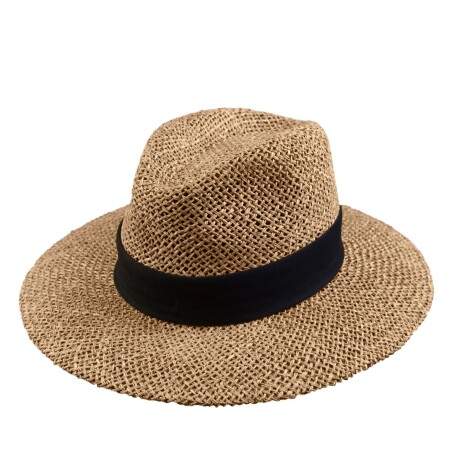 Sombrero Alga Marina 100% Fibra Natural negro