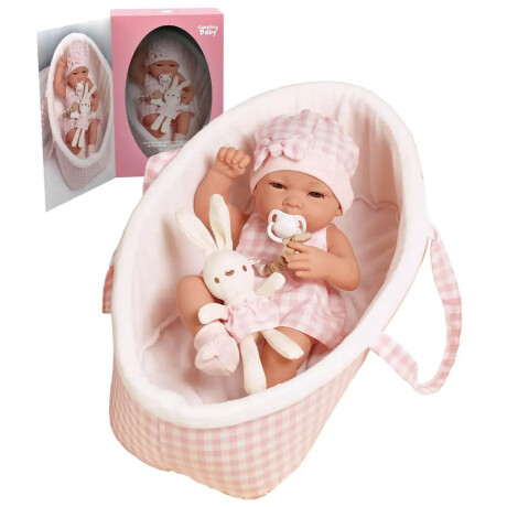 Bebote Muñeco Bebé Reborn Realista C/Cuna Moisés Bebote Muñeco Bebé Reborn Realista C/Cuna Moisés