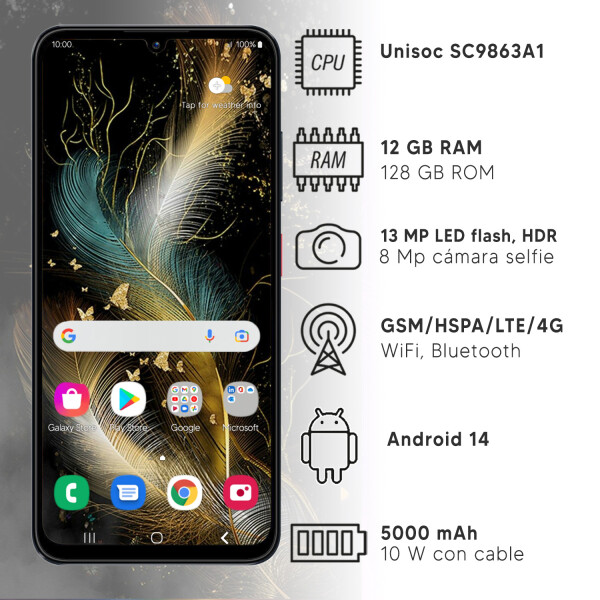 Zte Blade A55 12/128gb CEL ZTE BLADE A55 12/128GB AZUL