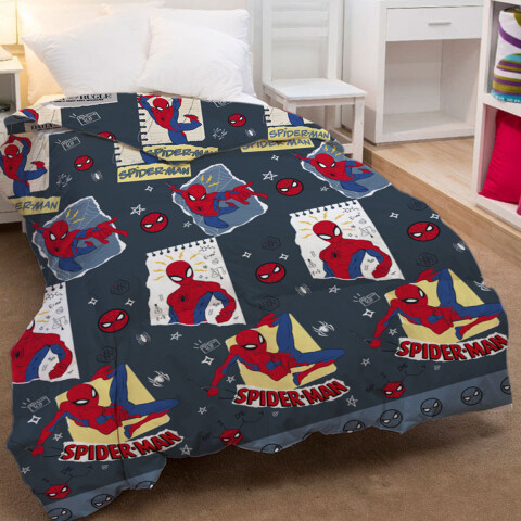 Acolchado infantil 1 Plaza 100% Microfibra Spiderman 4136