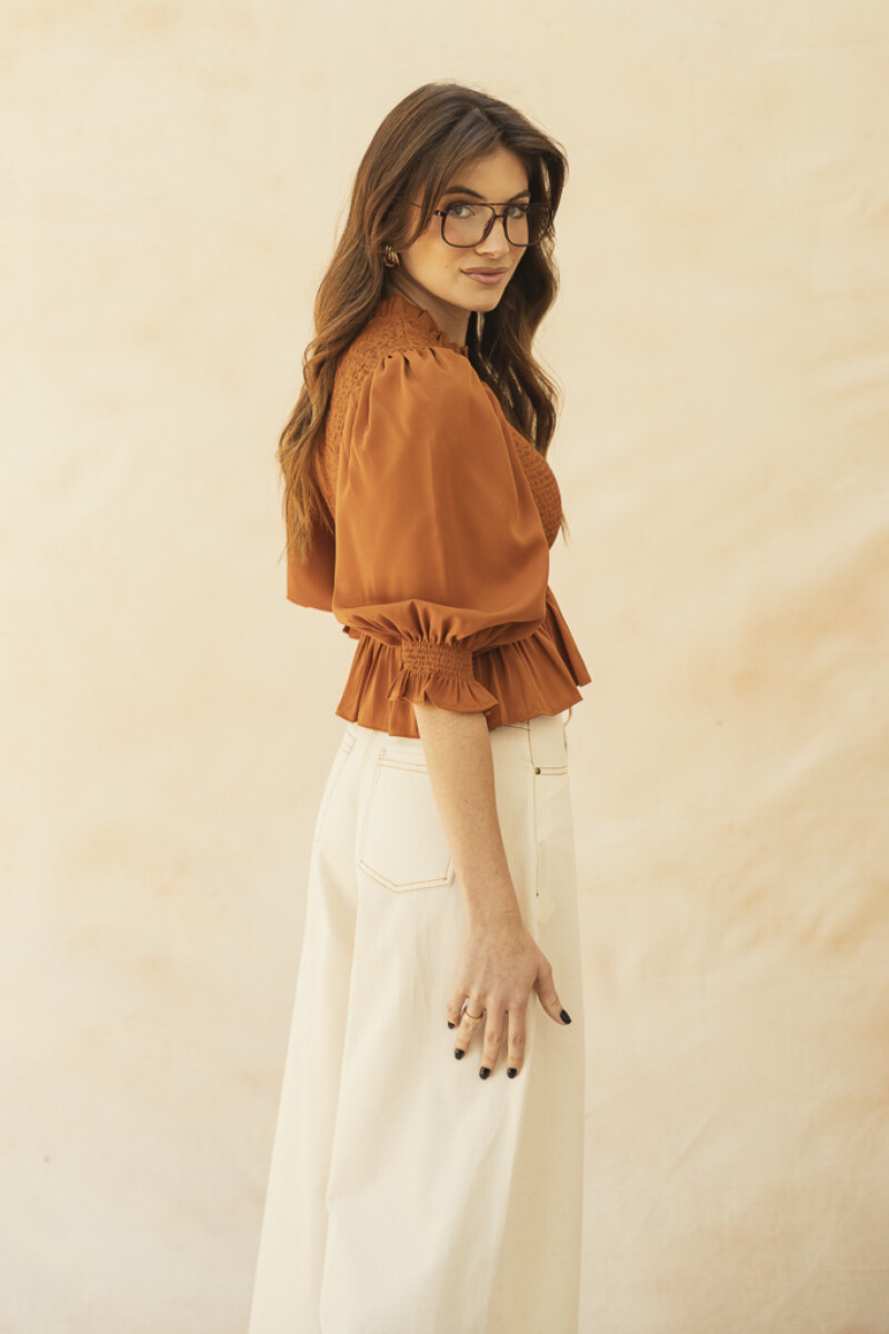 BLUSA OFELIA MAXI CAMEL BLUSA OFELIA MAXI CAMEL