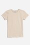 T-shirt manga corta lisa BEIGE