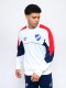 BUZO CREW Nacional Hombre Blanco, Azul Marino, Rojo