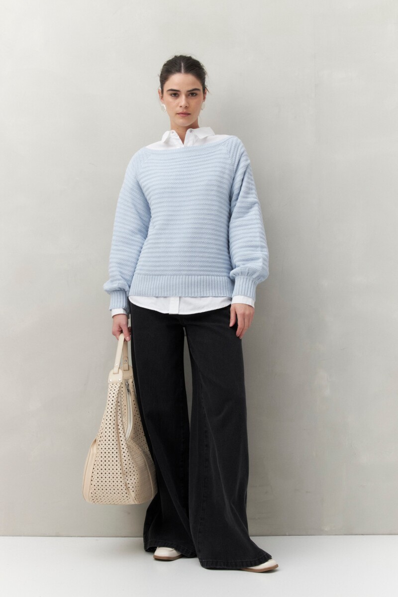 SWEATER GRETEL Celeste