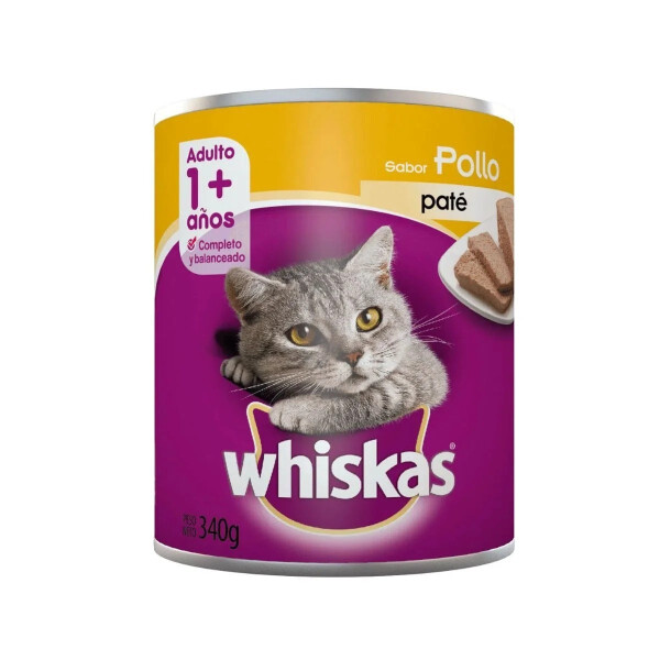 WHISKAS POLLO EN LATA 340 GR WHISKAS POLLO EN LATA 340 GR